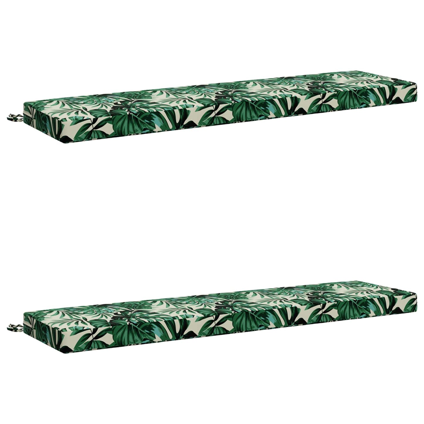vidaXL 2-Piece Bench Cushions SOEST 2 pcs 100% Polyester Leaf Pattern