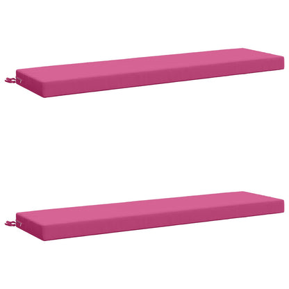 vidaXL 2-Piece Bench Cushions SOEST 2 pcs 100% Polyester Pink