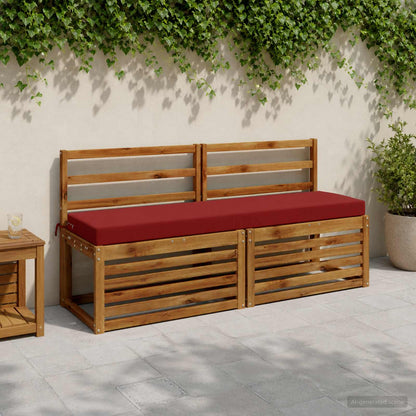 vidaXL Bench Cushion SOEST 100% Polyester Wine Red 140 x 40 x 8 cm
