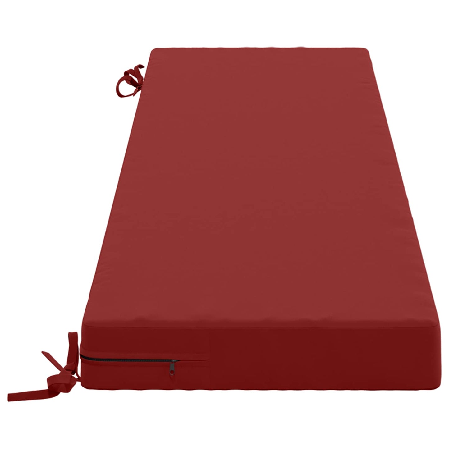 vidaXL 2-Piece Bench Cushions SOEST 2 pcs 100% Polyester Wine Red