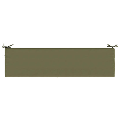 vidaXL Bench Cushion SOEST 100% Polyester Olive Green 150 x 40 x 8 cm
