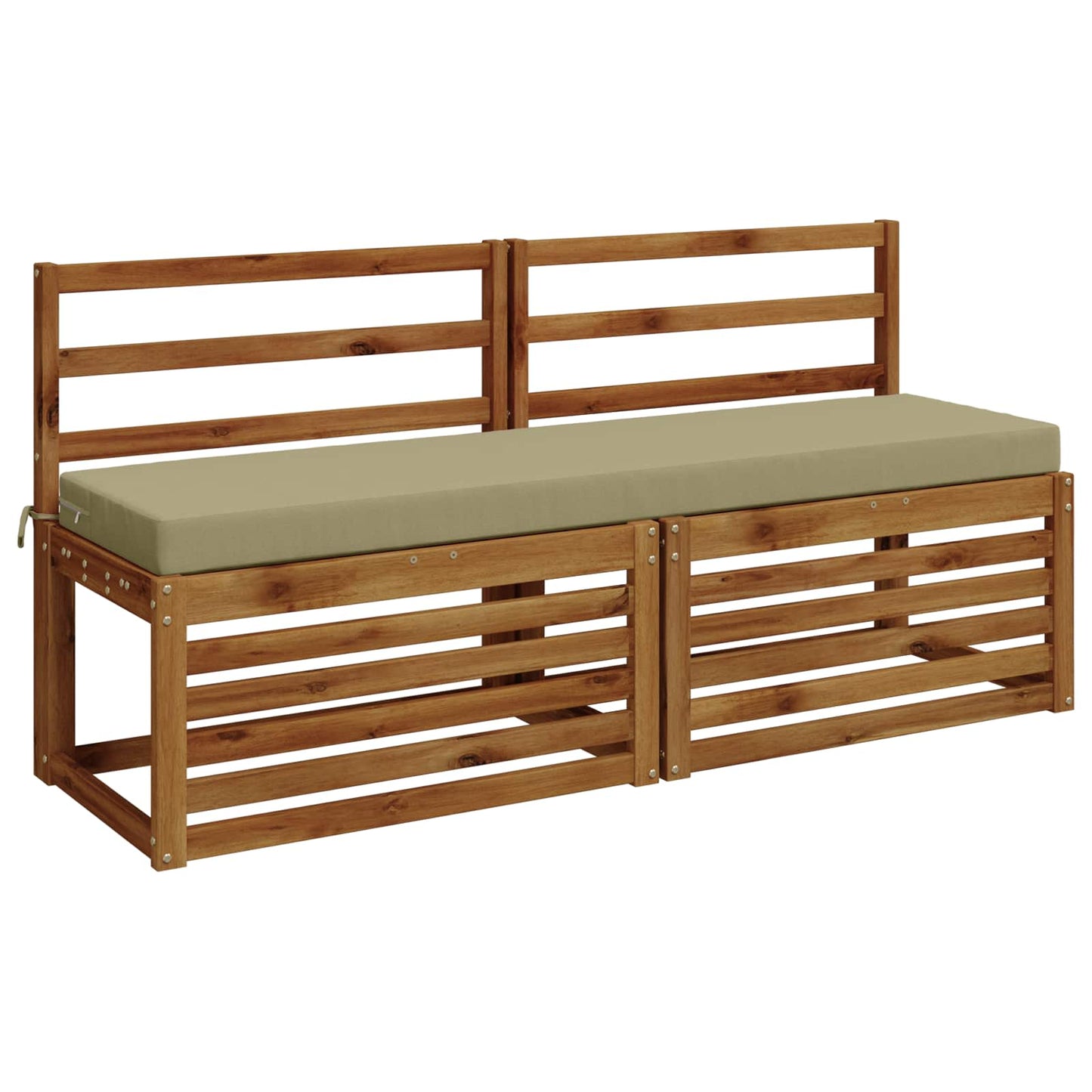 vidaXL 2-Piece Bench Cushions SOEST 2 pcs 100% Polyester Light Green