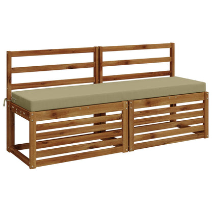 vidaXL 2-Piece Bench Cushions SOEST 2 pcs 100% Polyester Light Green