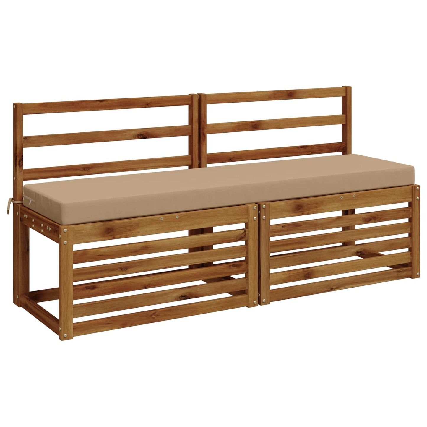 vidaXL Bench Cushion SOEST 100% Polyester Sand 150 x 40 x 8 cm