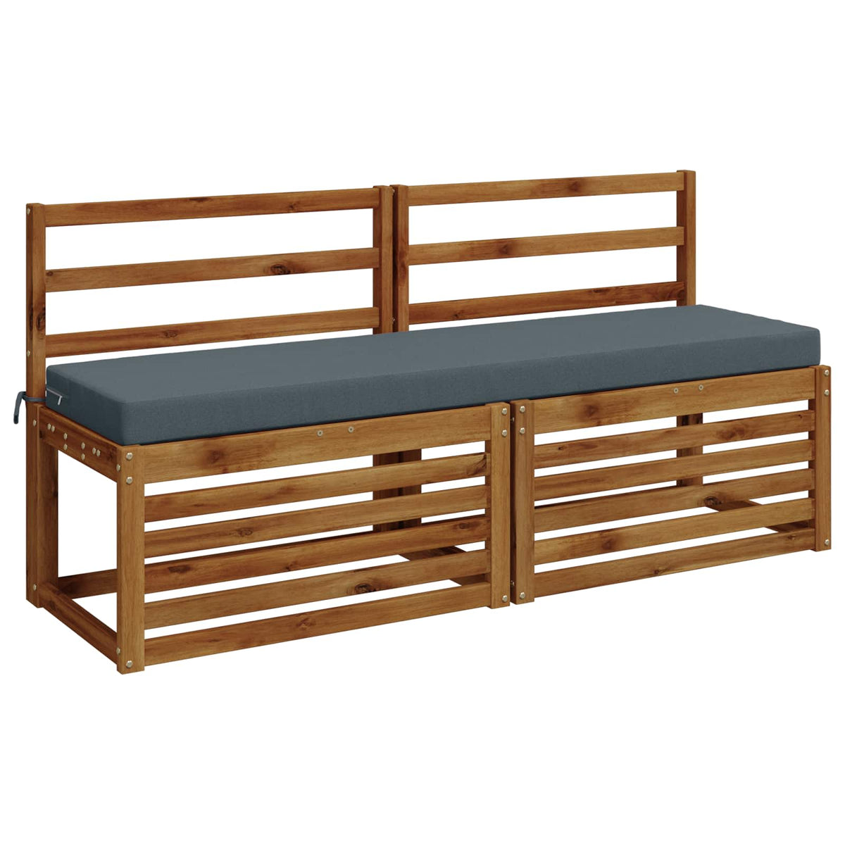 vidaXL Bench Cushion SOEST 100% Polyester Blue 150 x 40 x 8 cm