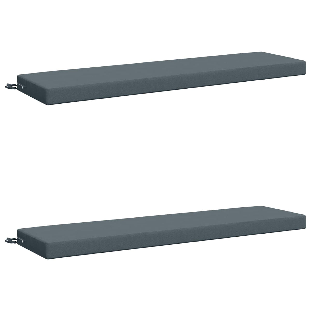 vidaXL 2-Piece Bench Cushions SOEST 2 pcs 100% Polyester Blue
