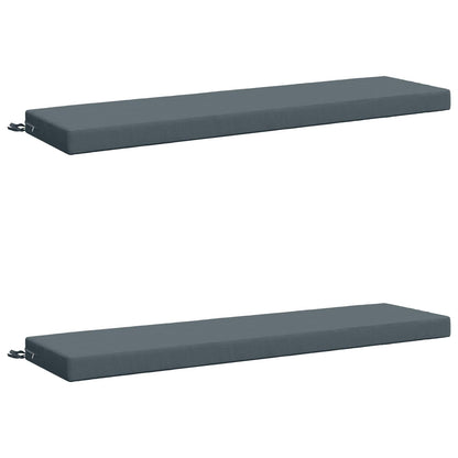 vidaXL 2-Piece Bench Cushions SOEST 2 pcs 100% Polyester Blue