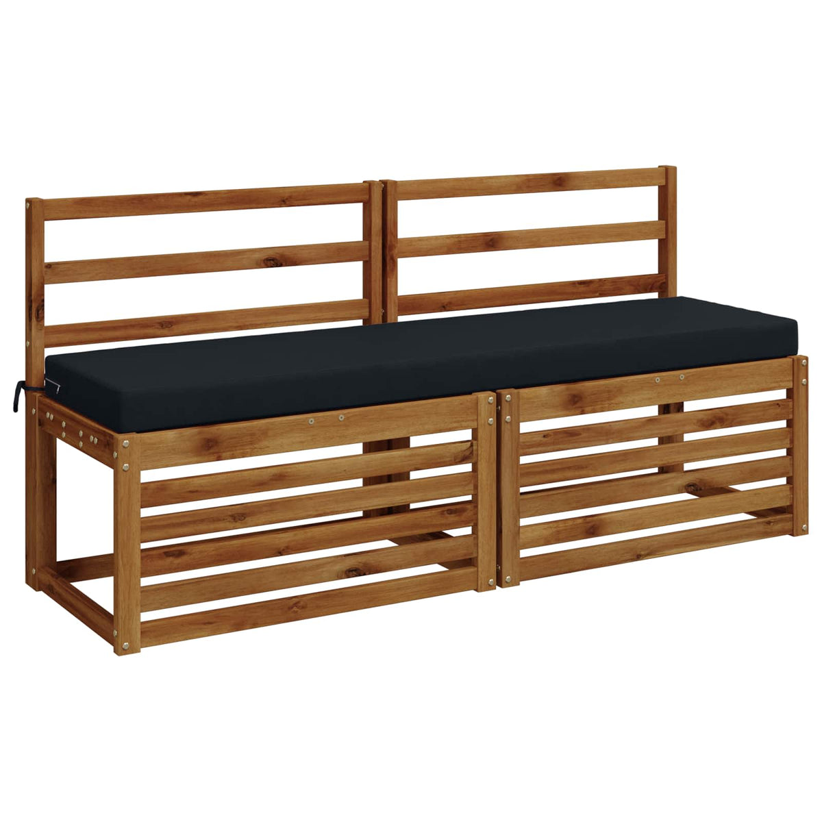vidaXL 2-Piece Bench Cushions SOEST 2 pcs 100% Polyester Dark Blue