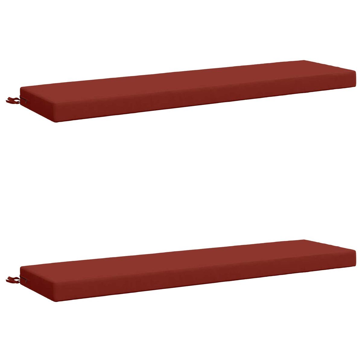 vidaXL 2-Piece Bench Cushions SOEST 2 pcs 100% Polyester Red