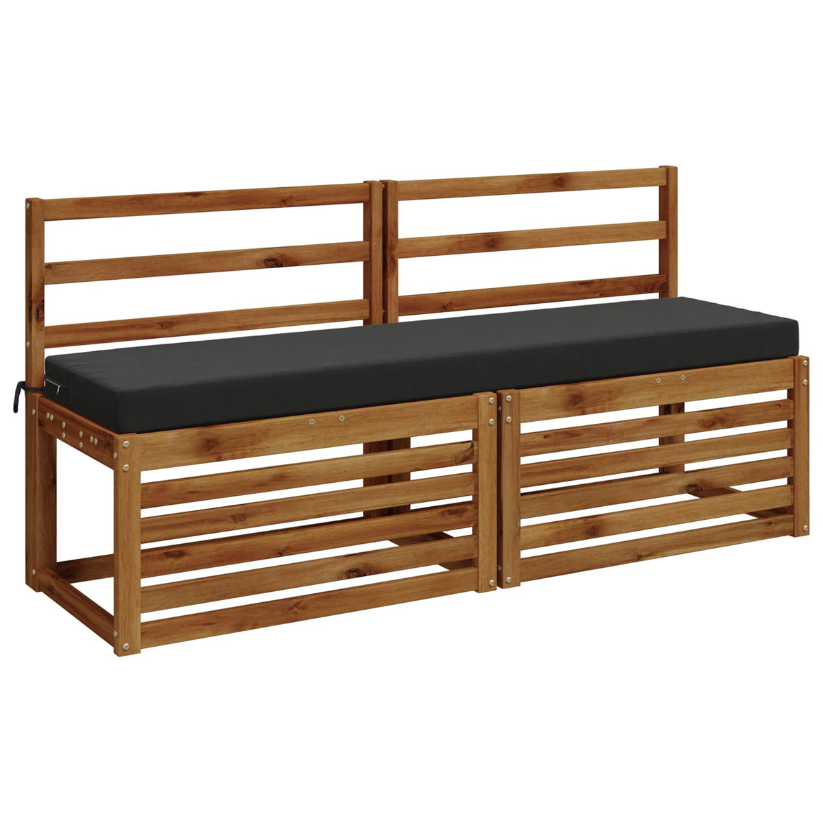 vidaXL Bench Cushion SOEST 100% Polyester Anthracite 150 x 40 x 8 cm