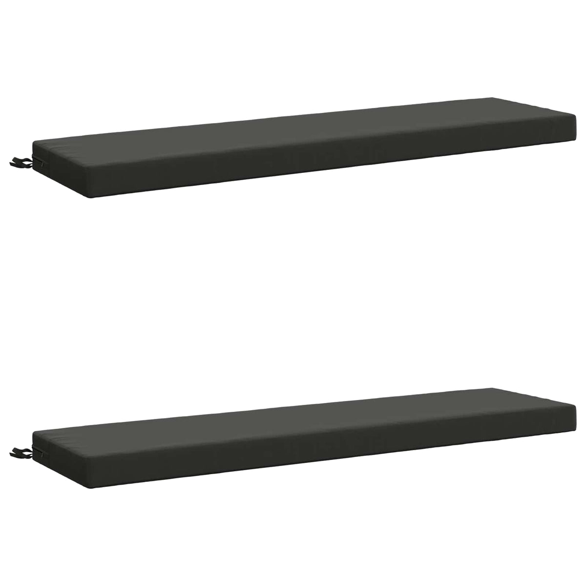 vidaXL 2-Piece Bench Cushions SOEST 2 pcs 100% Polyester Anthracite