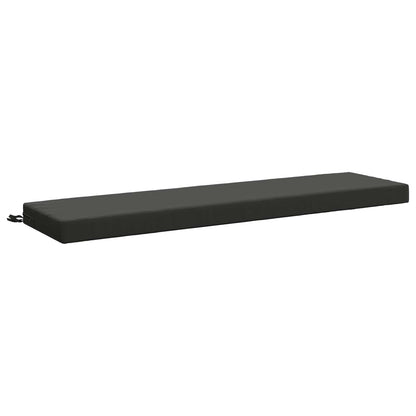 vidaXL 2-Piece Bench Cushions SOEST 2 pcs 100% Polyester Anthracite