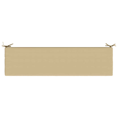 vidaXL Bench Cushion SOEST 100% Polyester Beige 150 x 40 x 8 cm