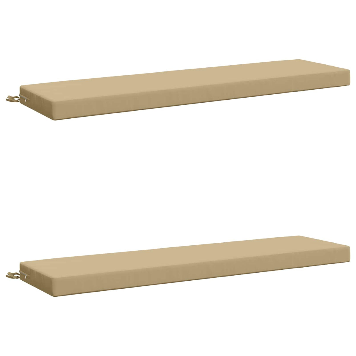 vidaXL 2-Piece Bench Cushions SOEST 2 pcs 100% Polyester Beige
