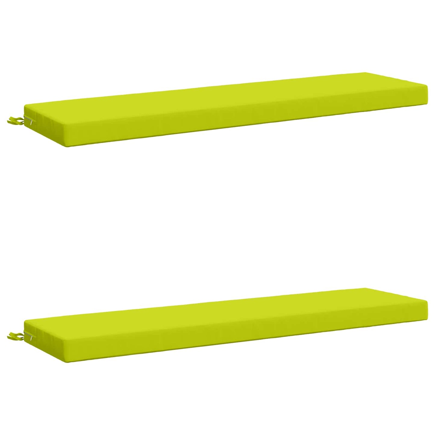 vidaXL 2-Piece Bench Cushions SOEST 2 pcs 100% Polyester Bright Green