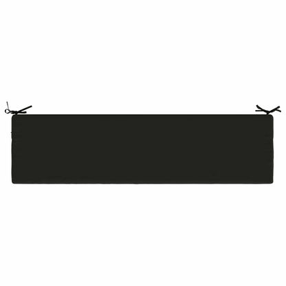 vidaXL Bench Cushion SOEST 100% Polyester Black 150 x 40 x 8 cm