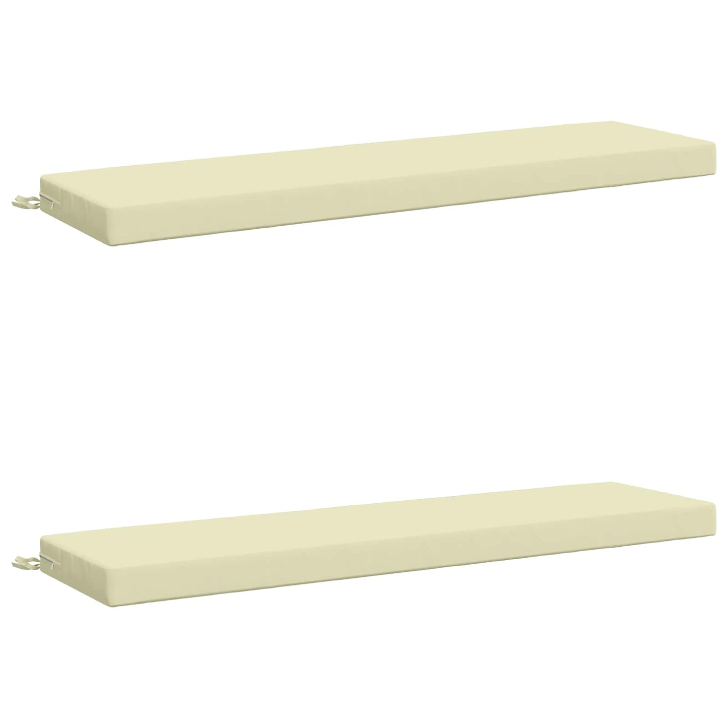 vidaXL 2-Piece Bench Cushions SOEST 2 pcs 100% Polyester Cream