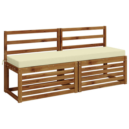 vidaXL 2-Piece Bench Cushions SOEST 2 pcs 100% Polyester Cream