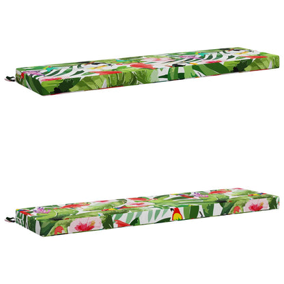 vidaXL 2-Piece Bench Cushions SOEST 2 pcs 100% Polyester Multicolour