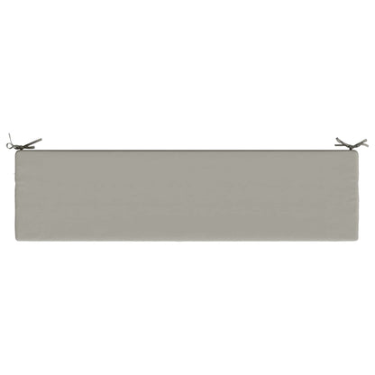 vidaXL Bench Cushion SOEST 100% Polyester Grey 150 x 40 x 8 cm