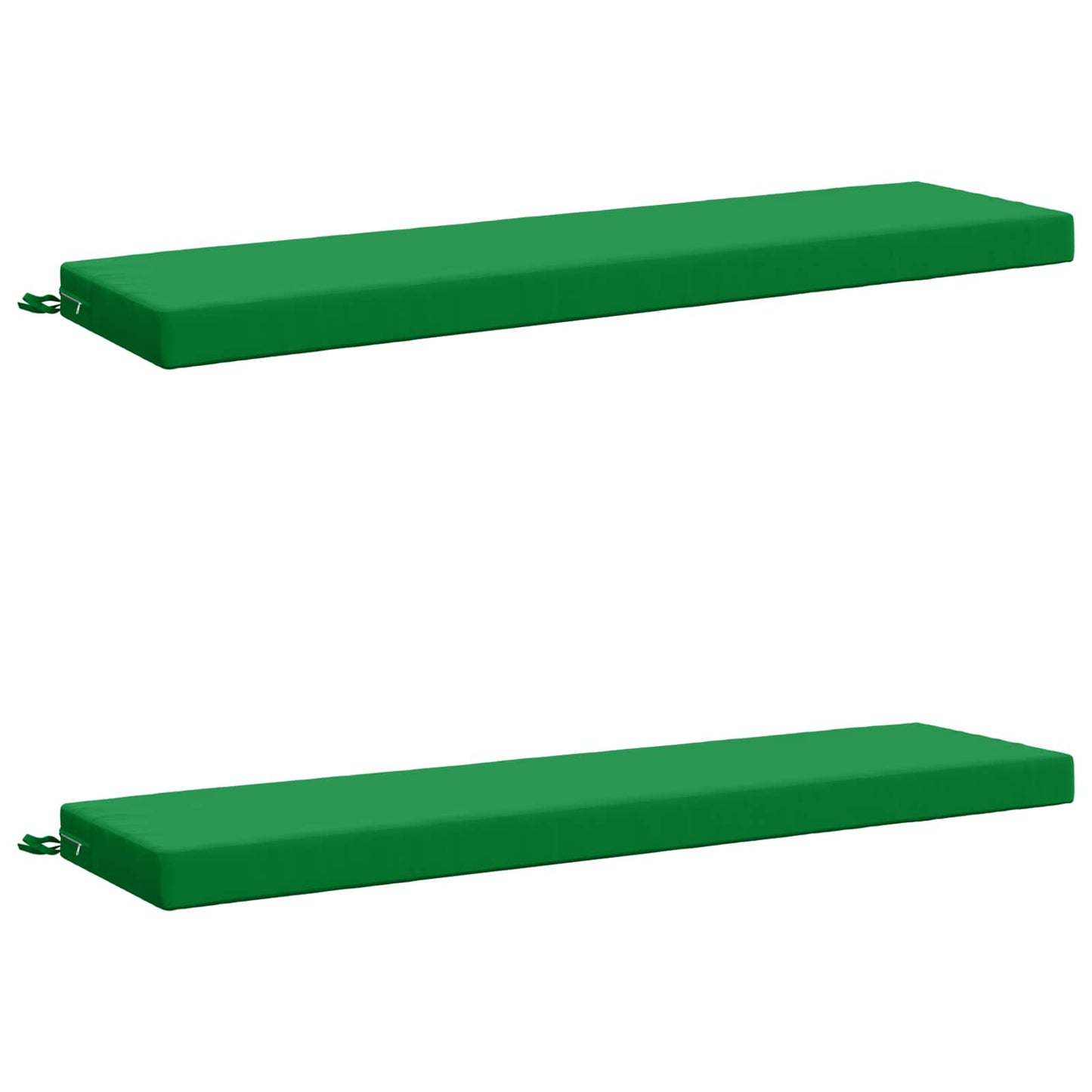 vidaXL 2-Piece Bench Cushions SOEST 2 pcs 100% Polyester Green