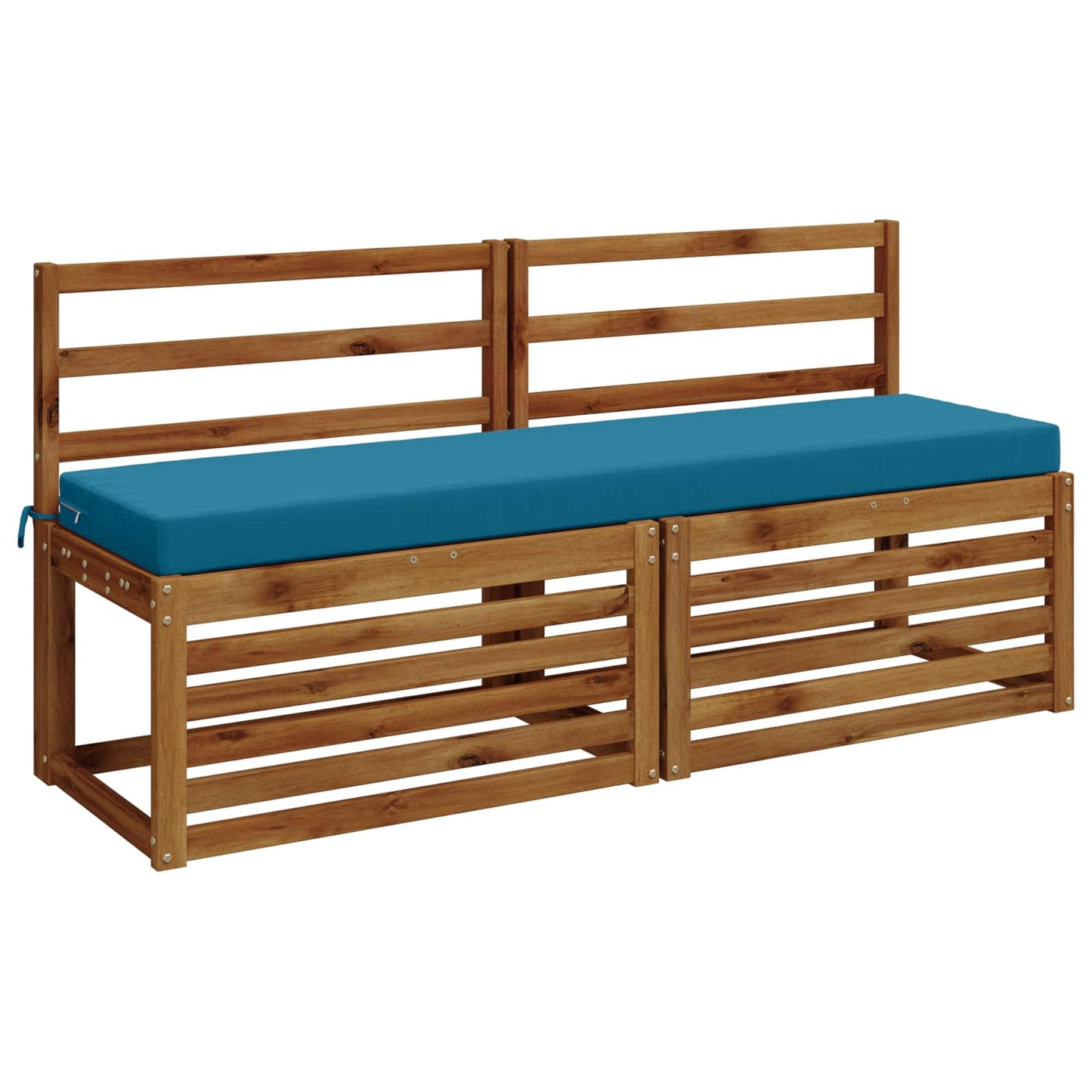 vidaXL Bench Cushion SOEST 100% Polyester Light Blue 150 x 40 x 8 cm