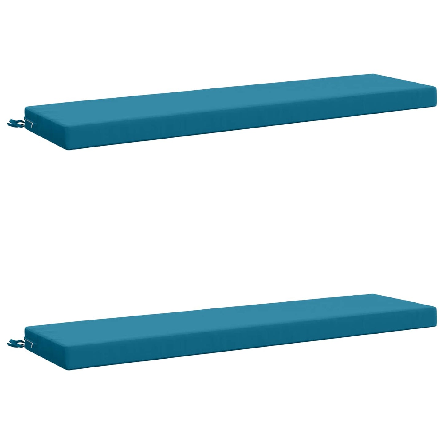 vidaXL 2-Piece Bench Cushions SOEST 2 pcs 100% Polyester Light Blue