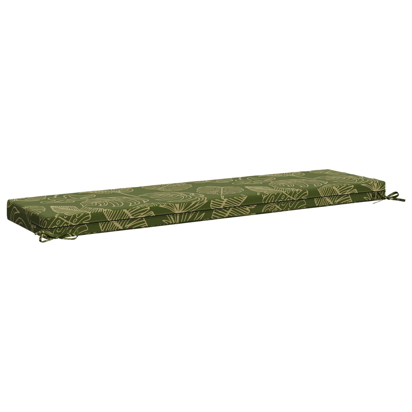 vidaXL Bench Cushion SOEST 100% Polyester Leaf Design 150 x 40 x 8 cm