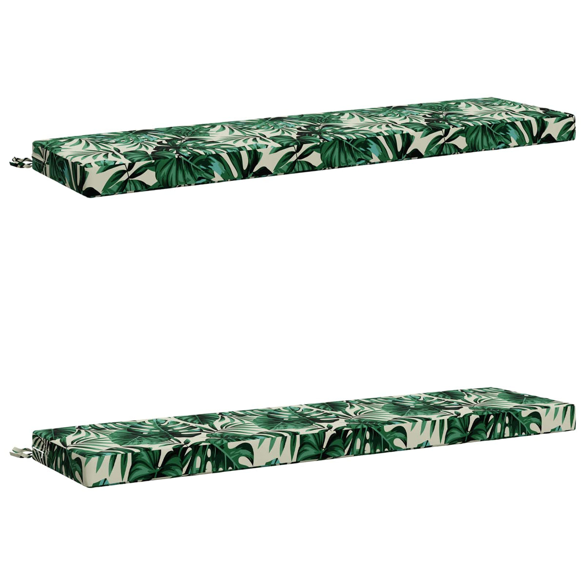 vidaXL 2-Piece Bench Cushions SOEST 2 pcs 100% Polyester Leaf Pattern