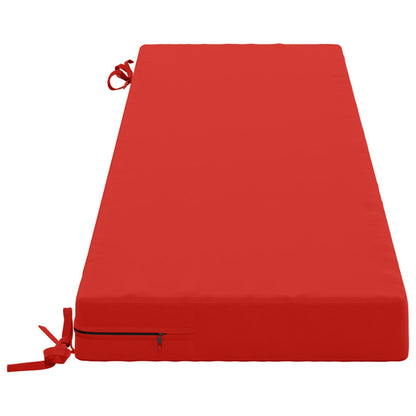 vidaXL Bench Cushion SOEST 100% Polyester Red 150 x 40 x 8 cm