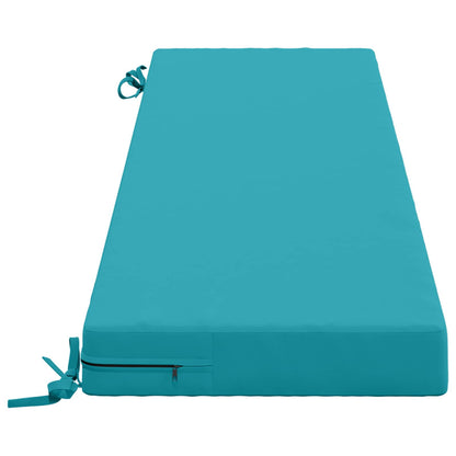 vidaXL Bench Cushion SOEST 100% Polyester Turquoise 150 x 40 x 8 cm