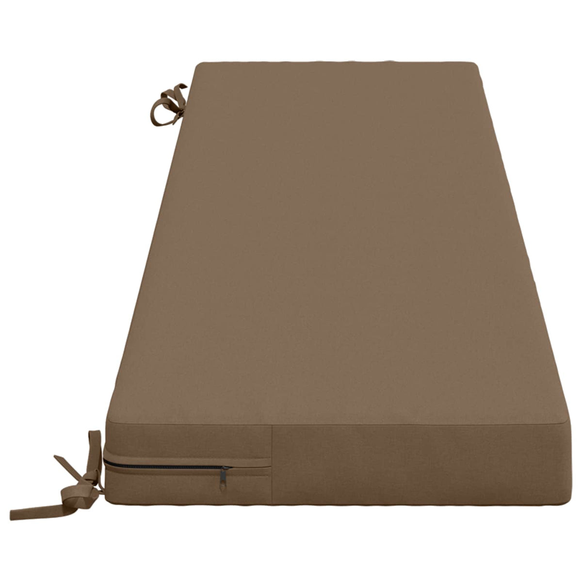 vidaXL Bench Cushion SOEST 100% Polyester Taupe 160 x 40 x 8 cm