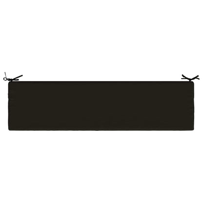 vidaXL Bench Cushion SOEST 100% Polyester Black 160 x 40 x 8 cm