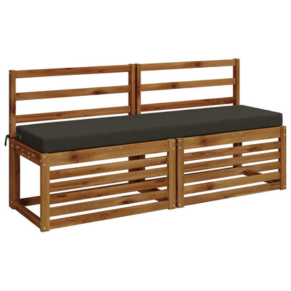 vidaXL 2-Piece Bench Cushions SOEST 2 pcs 100% Polyester Anthracite