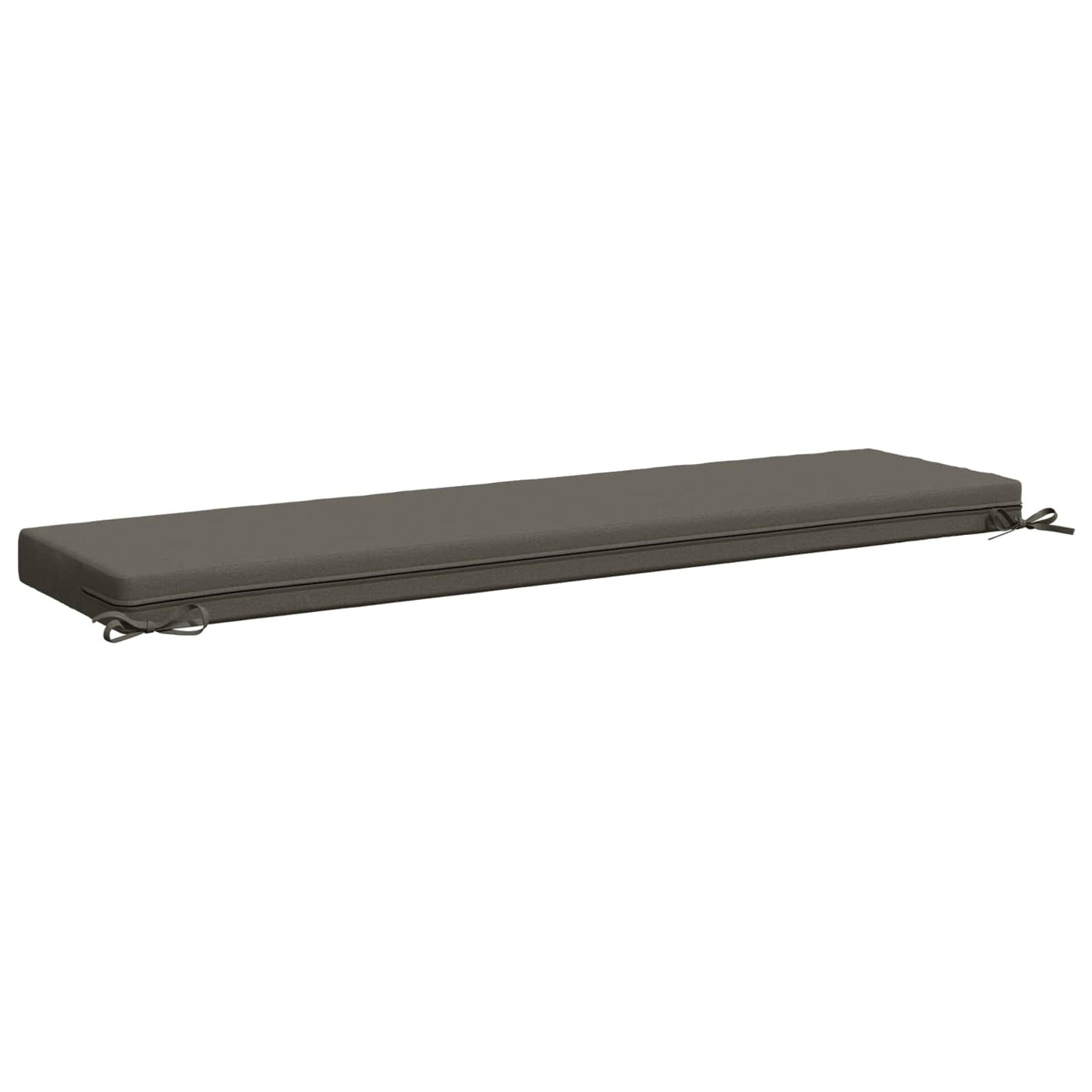 vidaXL Bench Cushion SOEST 100% Polyester Grey 160 x 40 x 8 cm