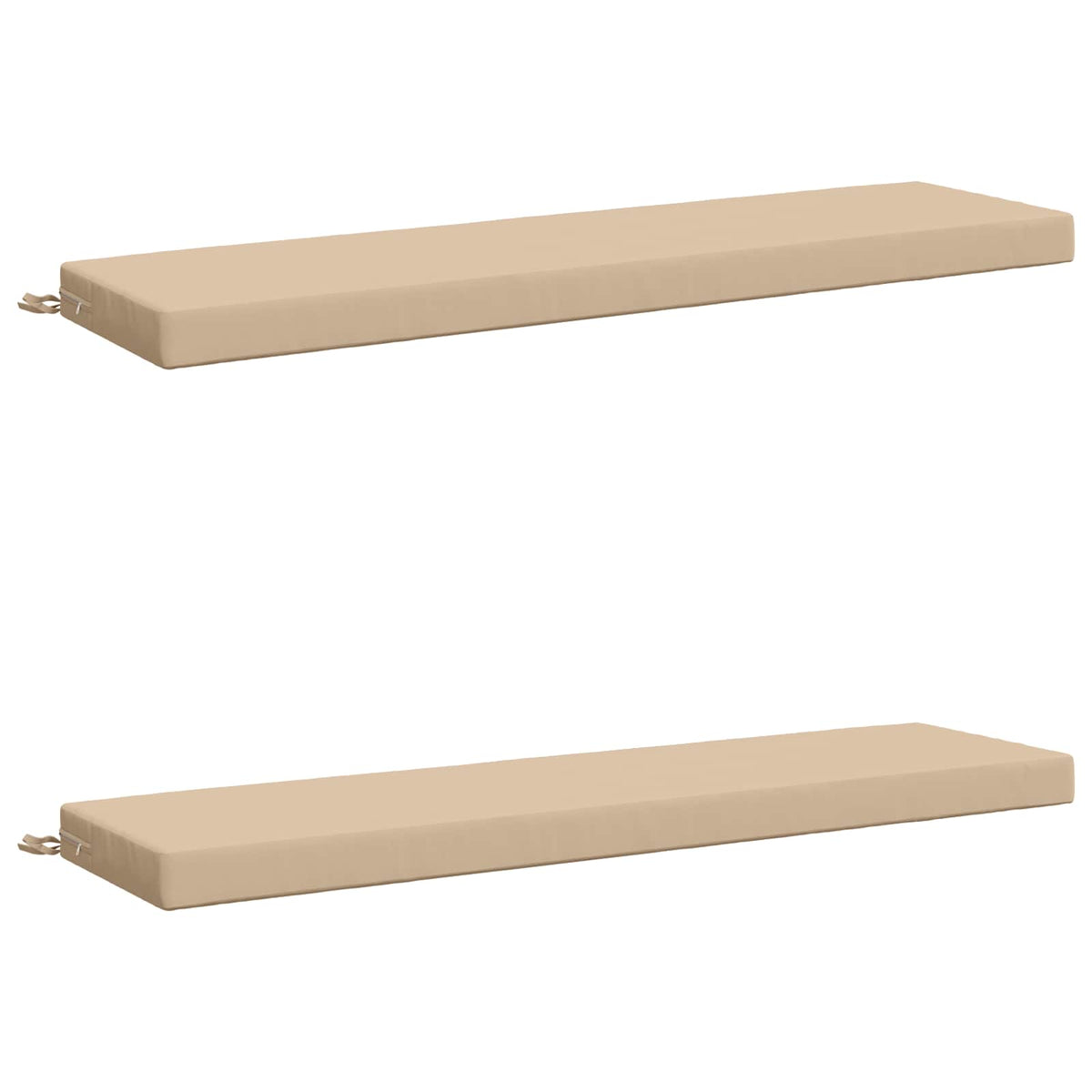 vidaXL 2-Piece Bench Cushions SOEST 2 pcs 100% Polyester Cream