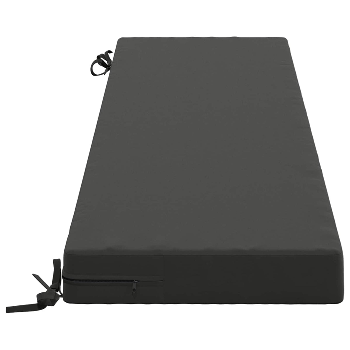 vidaXL Bench Cushion SOEST 100% Polyester Anthracite 160 x 40 x 8 cm