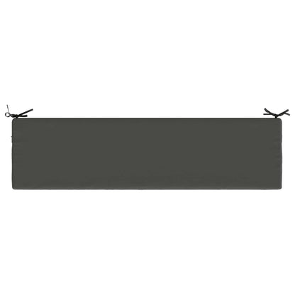 vidaXL Bench Cushion SOEST 100% Polyester Anthracite 160 x 40 x 8 cm