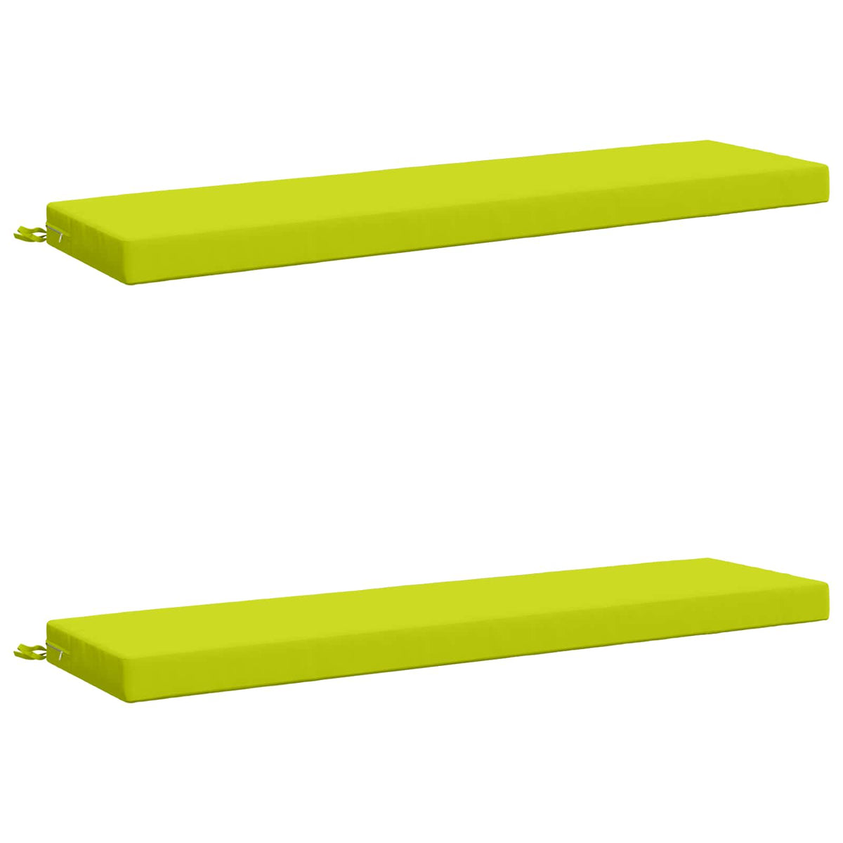 vidaXL 2-Piece Bench Cushions SOEST 2 pcs 100% Polyester Bright Green