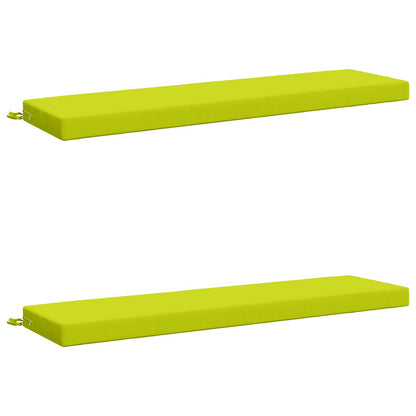 vidaXL 2-Piece Bench Cushions SOEST 2 pcs 100% Polyester Bright Green