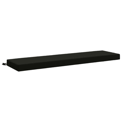 vidaXL 2-Piece Bench Cushions SOEST 2 pcs 100% Polyester Black