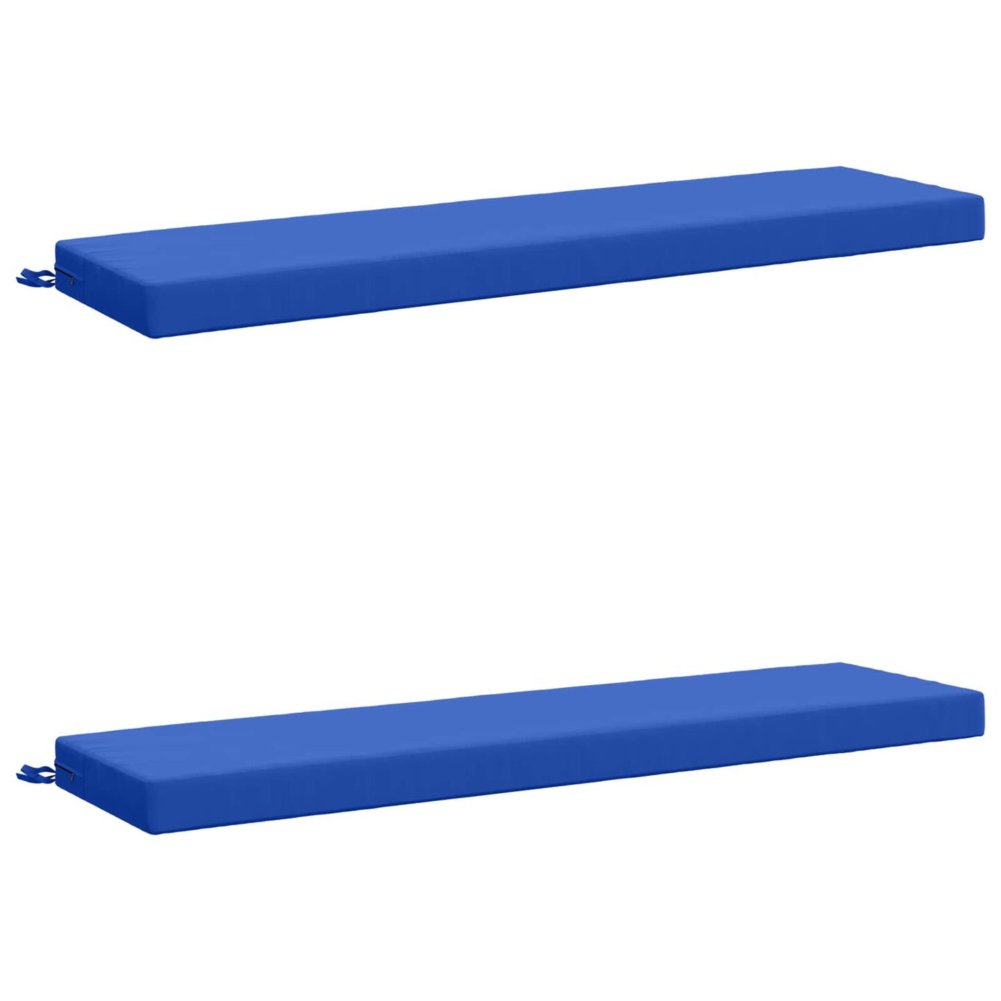 vidaXL 2-Piece Bench Cushions SOEST 2 pcs 100% Polyester Royal Blue