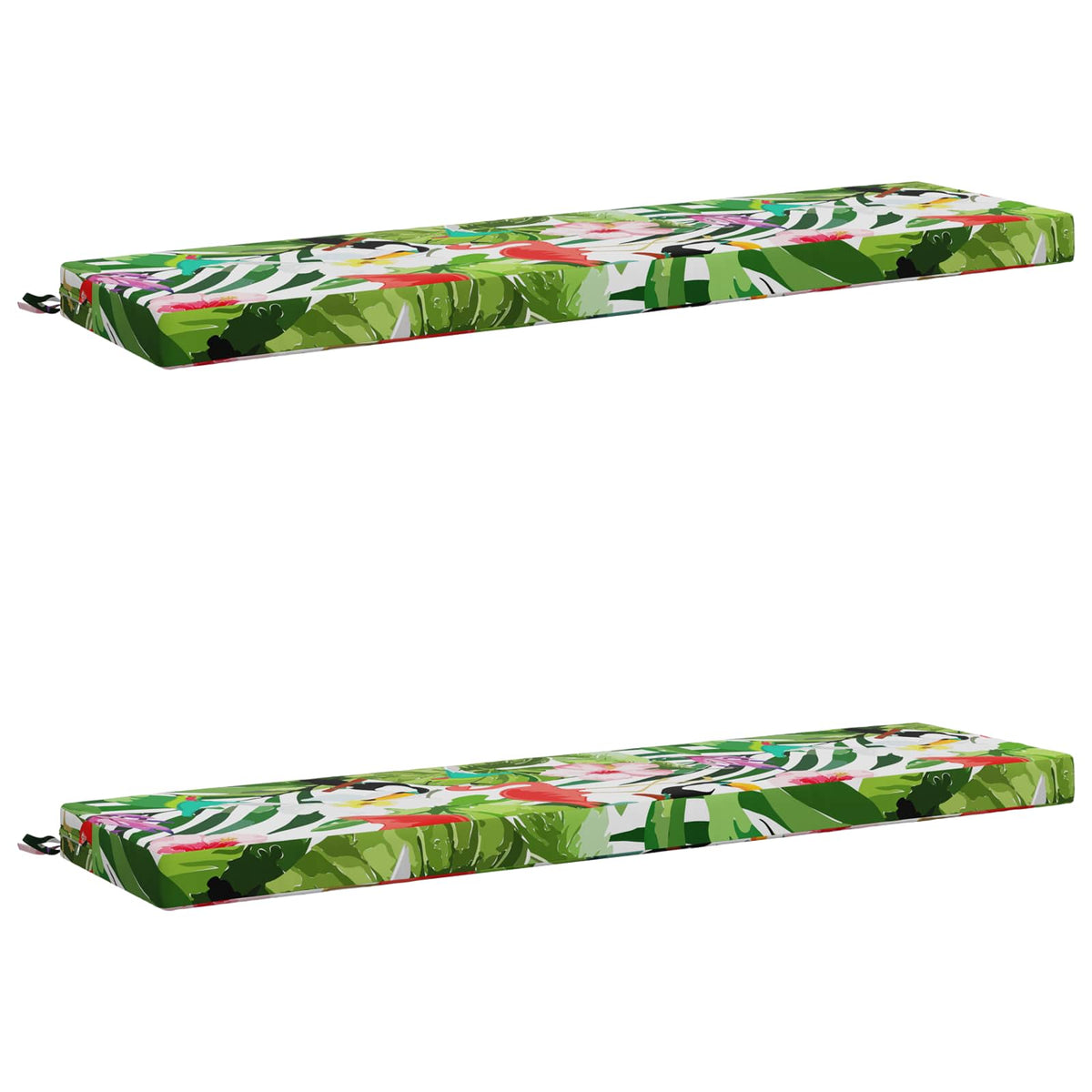 vidaXL 2-Piece Bench Cushions SOEST 2 pcs 100% Polyester Multicolour