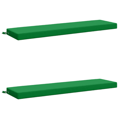 vidaXL 2-Piece Bench Cushions SOEST 2 pcs 100% Polyester Green