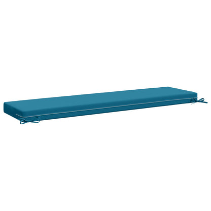 vidaXL Bench Cushion SOEST 100% Polyester Light Blue 160 x 40 x 8 cm