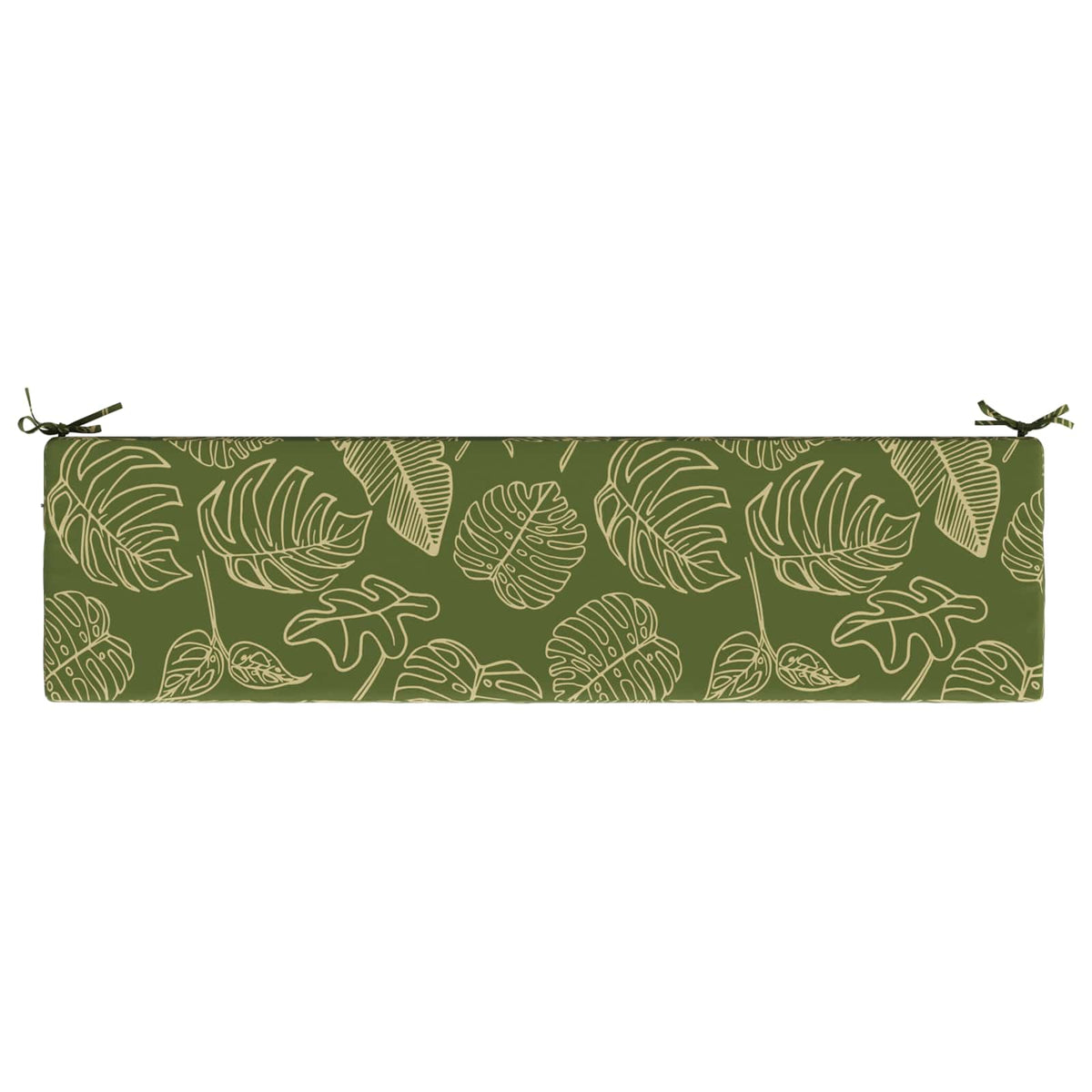 vidaXL 2-Piece Bench Cushions SOEST 2 pcs 100% Polyester Leaf Design