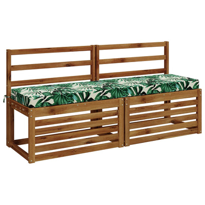 vidaXL Bench Cushion SOEST 100% Polyester Leaf Pattern 160 x 40 x 8 cm