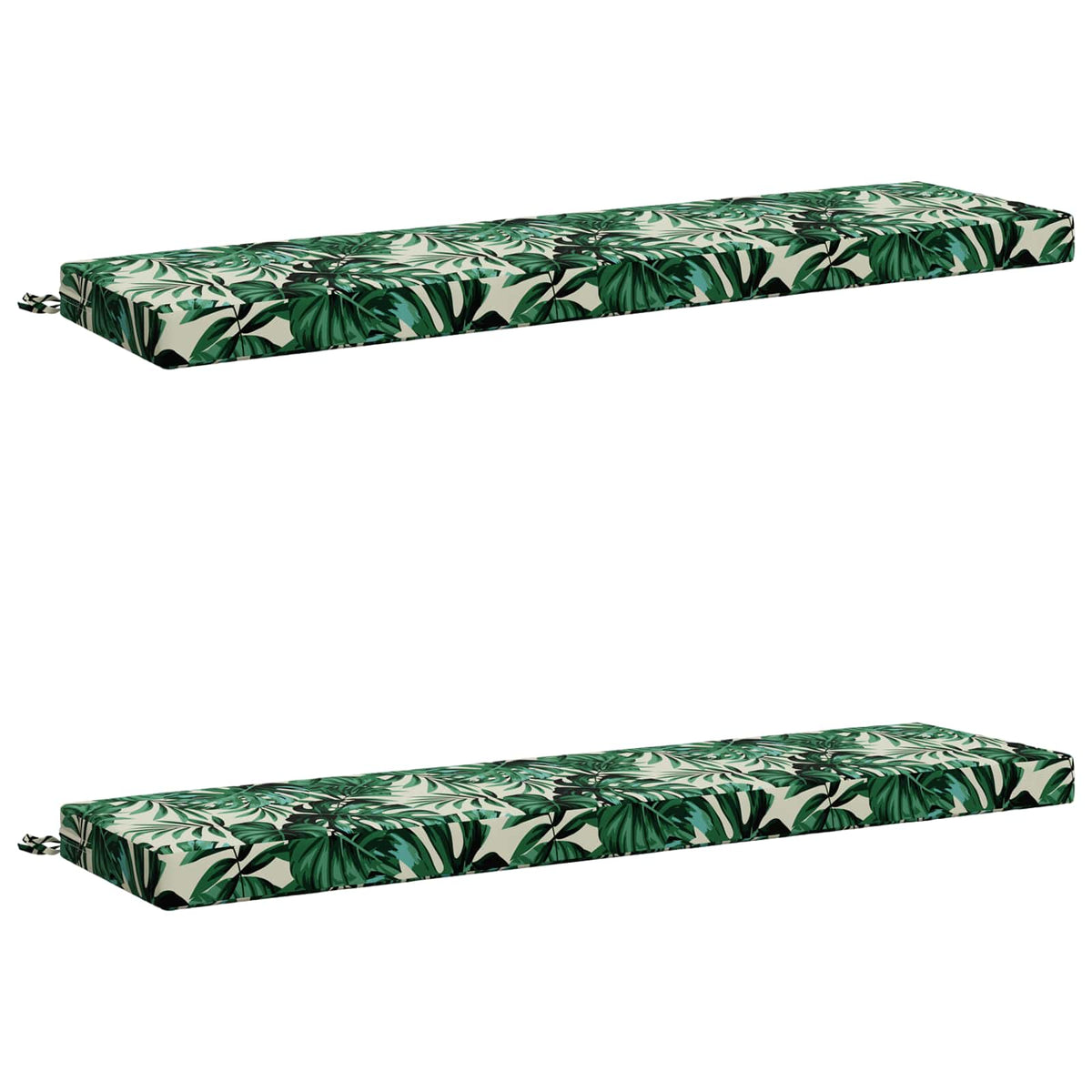 vidaXL 2-Piece Bench Cushions SOEST 2 pcs 100% Polyester Leaf Pattern