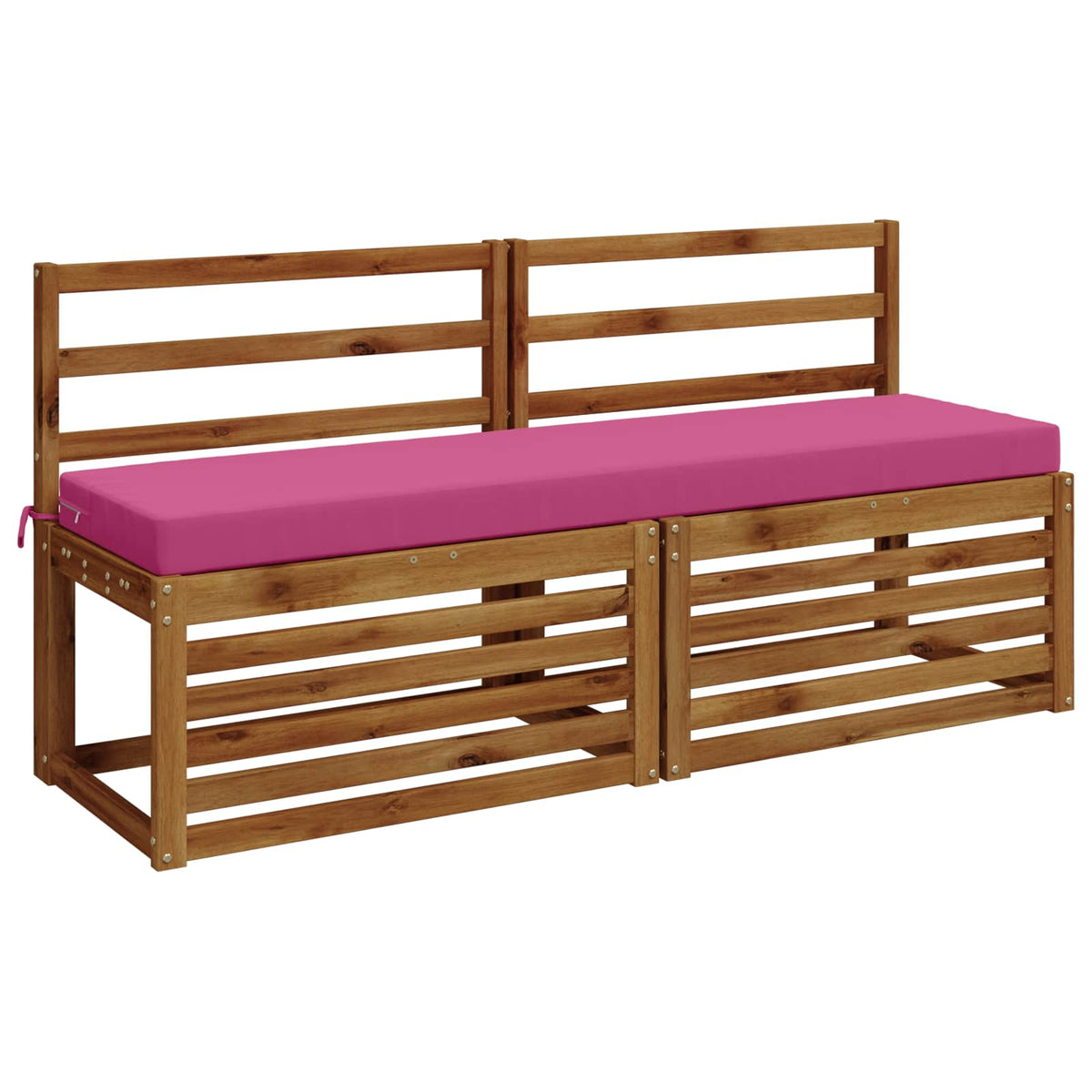 vidaXL 2-Piece Bench Cushions SOEST 2 pcs 100% Polyester Pink