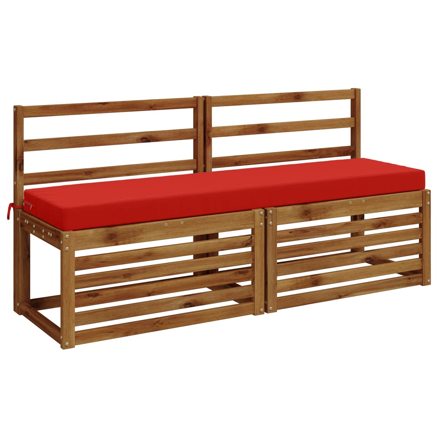 vidaXL 2-Piece Bench Cushions SOEST 2 pcs 100% Polyester Red